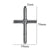 1 Piece 304 Stainless Steel Cross Pendant