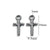 1 Piece 304 Stainless Steel Cross Pendant