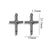 1 Piece 304 Stainless Steel Cross Pendant