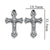 1 Piece 304 Stainless Steel Cross Pendant