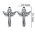 1 Piece 304 Stainless Steel Cross Pendant