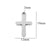 1 Piece 304 Stainless Steel Cross Pendant