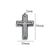 1 Piece 304 Stainless Steel Cross Pendant