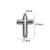 1 Piece 304 Stainless Steel Cross Pendant