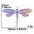 1 Piece 304 Stainless Steel Dragonfly Pendant