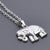 1 Piece 304 Stainless Steel Elephant Pendant