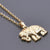 1 Piece 304 Stainless Steel Elephant Pendant