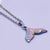 1 Piece 304 Stainless Steel Fish Tail Pendant