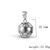 1 Piece 304 Stainless Steel Geometric Football Pendant