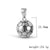 1 Piece 304 Stainless Steel Geometric Football Pendant