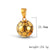 1 Piece 304 Stainless Steel Geometric Football Pendant