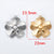 1 Piece 304 Stainless Steel Heart Shape Flower Pendant