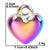 1 Piece 304 Stainless Steel Heart Shape Pendant