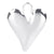 1 Piece 304 Stainless Steel Heart Shape Pendant