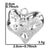 1 Piece 304 Stainless Steel Heart Shape Pendant