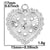 1 Piece 304 Stainless Steel Heart Shape Pendant