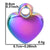 1 Piece 304 Stainless Steel Heart Shape Pendant