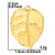 1 Piece 304 Stainless Steel Leaves Pendant