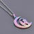 1 Piece 304 Stainless Steel Moon Pendant