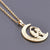 1 Piece 304 Stainless Steel Moon Pendant