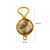 1 Piece 304 Stainless Steel Natural Stone Natural Stone 14K Gold Plated Round Pendant Connectors