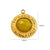 1 Piece 304 Stainless Steel Natural Stone Natural Stone 14K Gold Plated Round Pendant