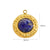 1 Piece 304 Stainless Steel Natural Stone Natural Stone 14K Gold Plated Round Pendant