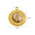 1 Piece 304 Stainless Steel Natural Stone Natural Stone 14K Gold Plated Round Pendant