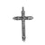 1 Piece 304 Stainless Steel None Rhodium Plated Cross Pendant