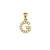 1 Piece 304 Stainless Steel Pearl Zircon 18K Gold Plated Letter Pendant