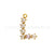 1 Piece 304 Stainless Steel Pearl Zircon Letter Pendant Chain