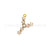 1 Piece 304 Stainless Steel Pearl Zircon Letter Pendant Chain