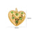 1 Piece 304 Stainless Steel Rhinestones 14K Gold Plated Heart Shape Pendant