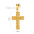 1 Piece 304 Stainless Steel Rhinestones 18K Gold Plated Cross Moon Butterfly Polished Pendant