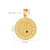 1 Piece 304 Stainless Steel Rhinestones 18K Gold Plated Cross Moon Butterfly Polished Pendant