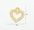 1 Piece 304 Stainless Steel Rhinestones Heart Shape Solid Color Jewelry Accessories Pendant