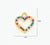 1 Piece 304 Stainless Steel Rhinestones Heart Shape Solid Color Pendant