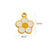 1 Piece 304 Stainless Steel Stainless Steel 14K Gold Plated Rainbow Tree Flower Pendant