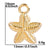 1 Piece 304 Stainless Steel Starfish Pendant