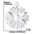 1 Piece 304 Stainless Steel Sunflower Pendant