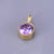 1 Piece 304 Stainless Steel Titanium Steel Rhinestones 18K Gold Plated Round Polished Pendant