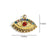 1 Piece 304 Stainless Steel Zircon 14K Gold Plated Eye