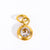 1 Piece 304 Stainless Steel Zircon 18K Gold Plated Geometric Polished Pendant