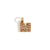 1 Piece 304 Stainless Steel Zircon 18K Gold Plated Letter Polished Pendant