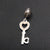 1 Piece 304 Stainless Steel Zircon Heart Shape Crown Airplane Polished Pendant Beads Chain