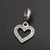 1 Piece 304 Stainless Steel Zircon Heart Shape Crown Airplane Polished Pendant Beads Chain