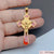 1 Piece 316 Stainless Steel  18K Gold Plated Cross Pendant