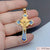 1 Piece 316 Stainless Steel  18K Gold Plated Cross Pendant