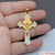 1 Piece 316 Stainless Steel  18K Gold Plated Cross Pendant