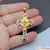 1 Piece 316 Stainless Steel  18K Gold Plated Cross Pendant